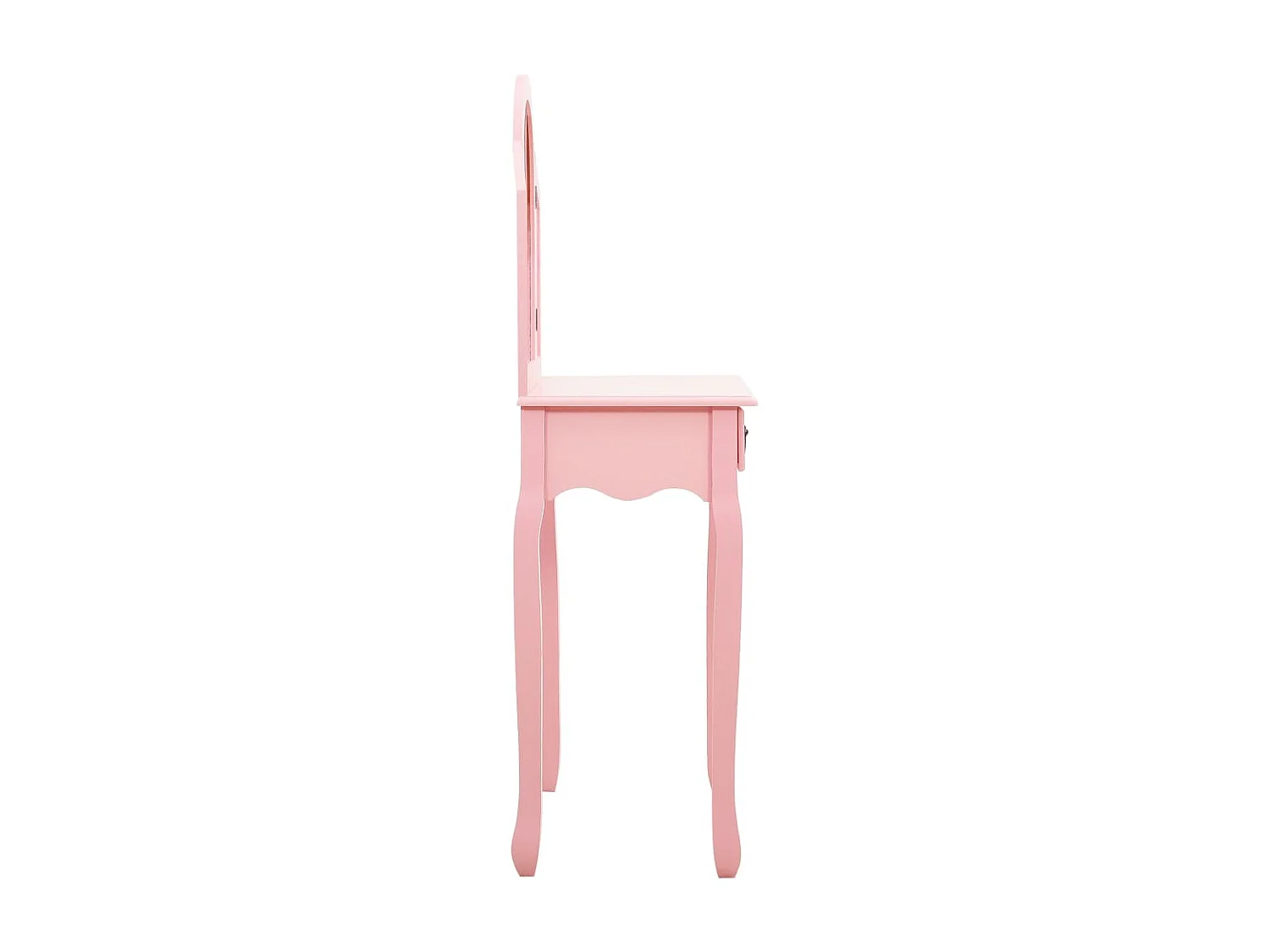 Coiffeuse et tabouret Rose 65x36x128 Bois de paulownia MDF 2