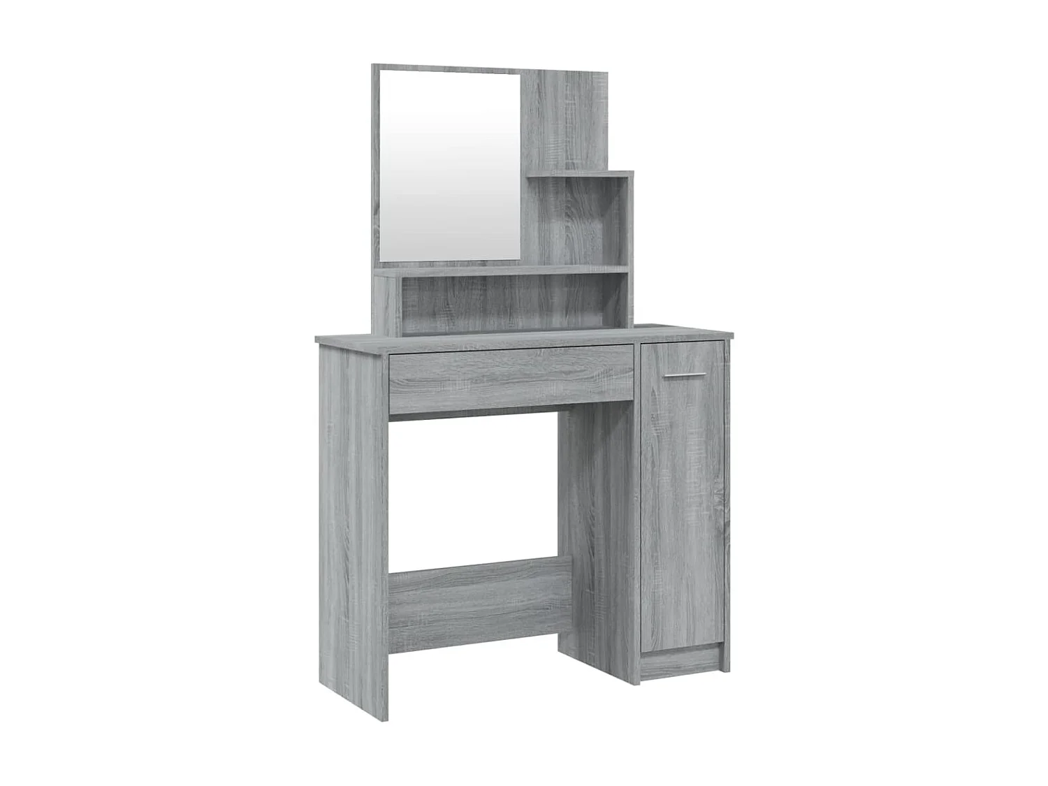 Coiffeuse avec miroir Sonoma gris 86,5x35x136