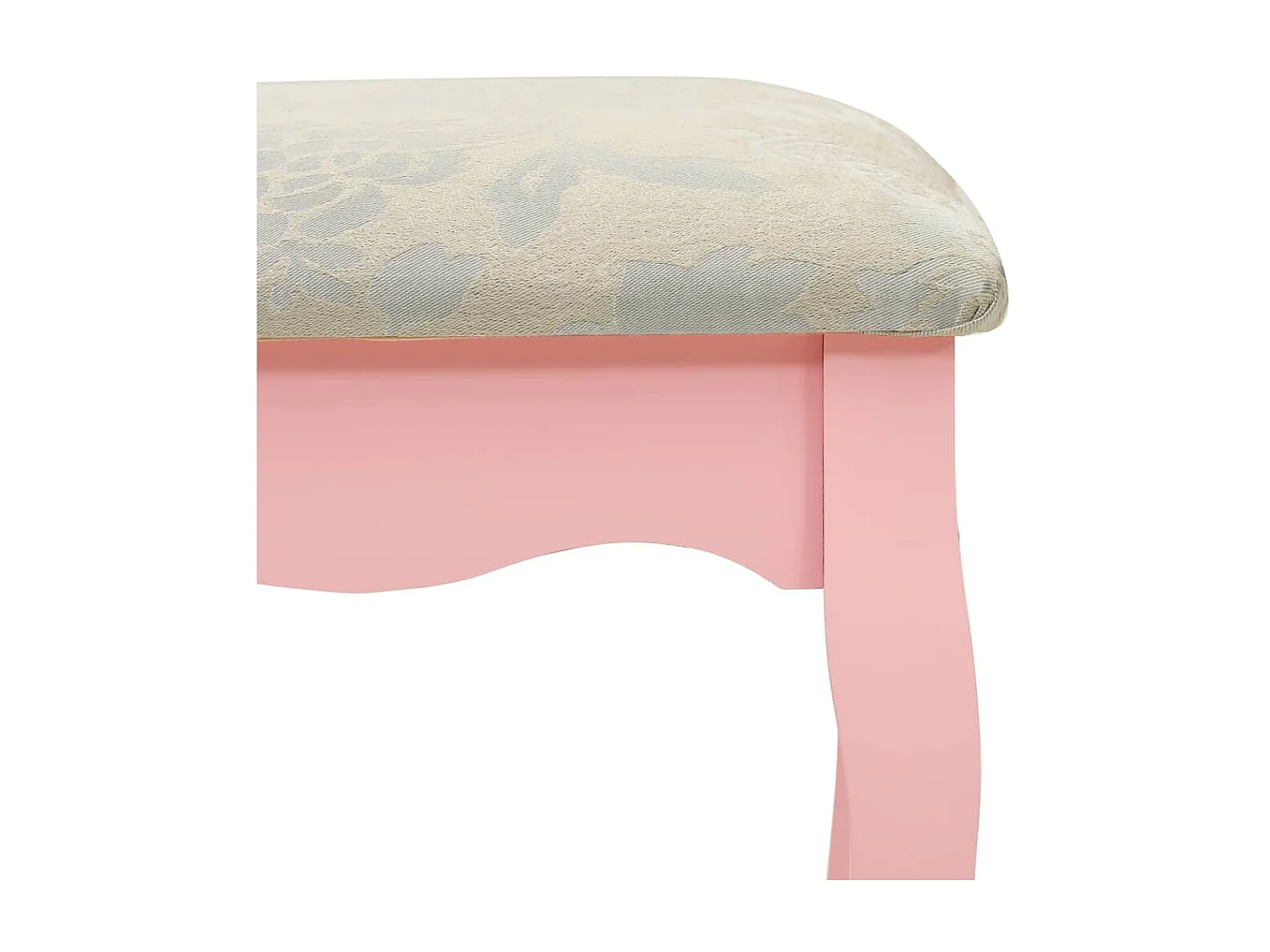 Ensemble de coiffeuse avec tabouret Rose 50x59x136 Paulownia