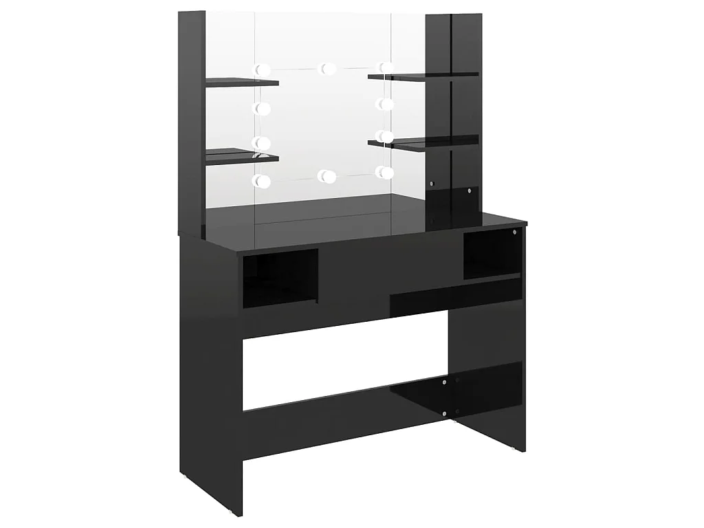 Table de maquillage avec éclairage LED 100x40x135 MDF 3