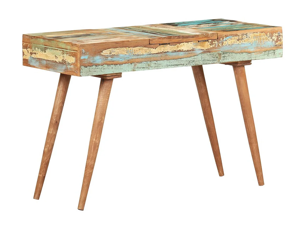 Coiffeuse avec miroir 112x45x76 Bois massif de récupération