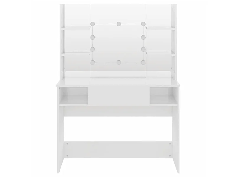 Table de maquillage avec éclairage LED 100x40x135 MDF