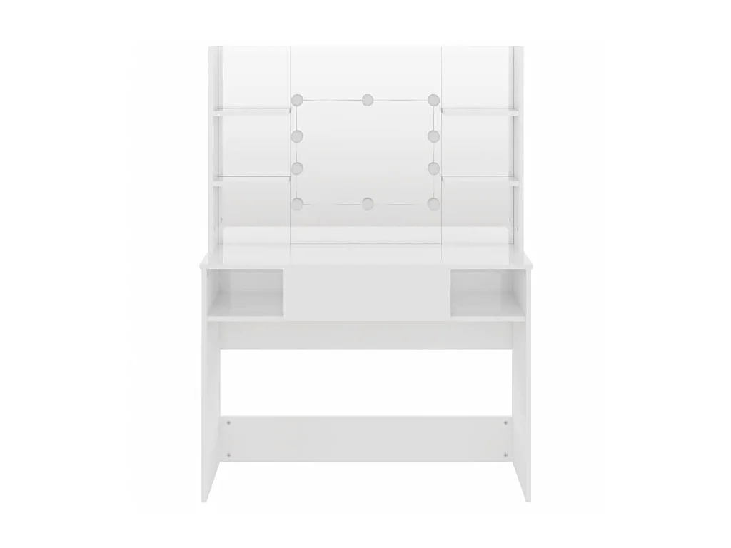 Table de maquillage avec éclairage LED 100x40x135 MDF