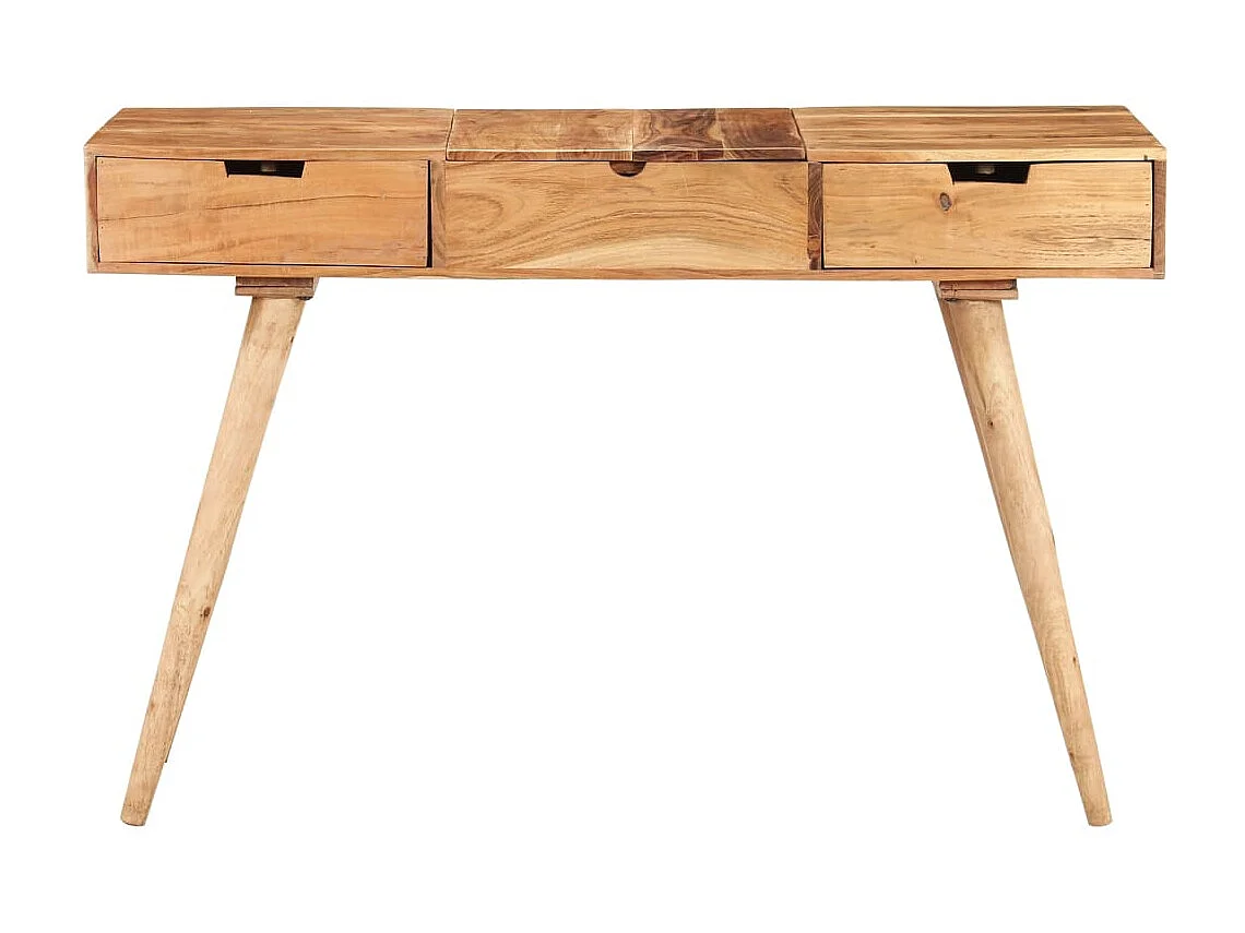 Coiffeuse avec miroir 112x45x76 Bois d'acacia massif