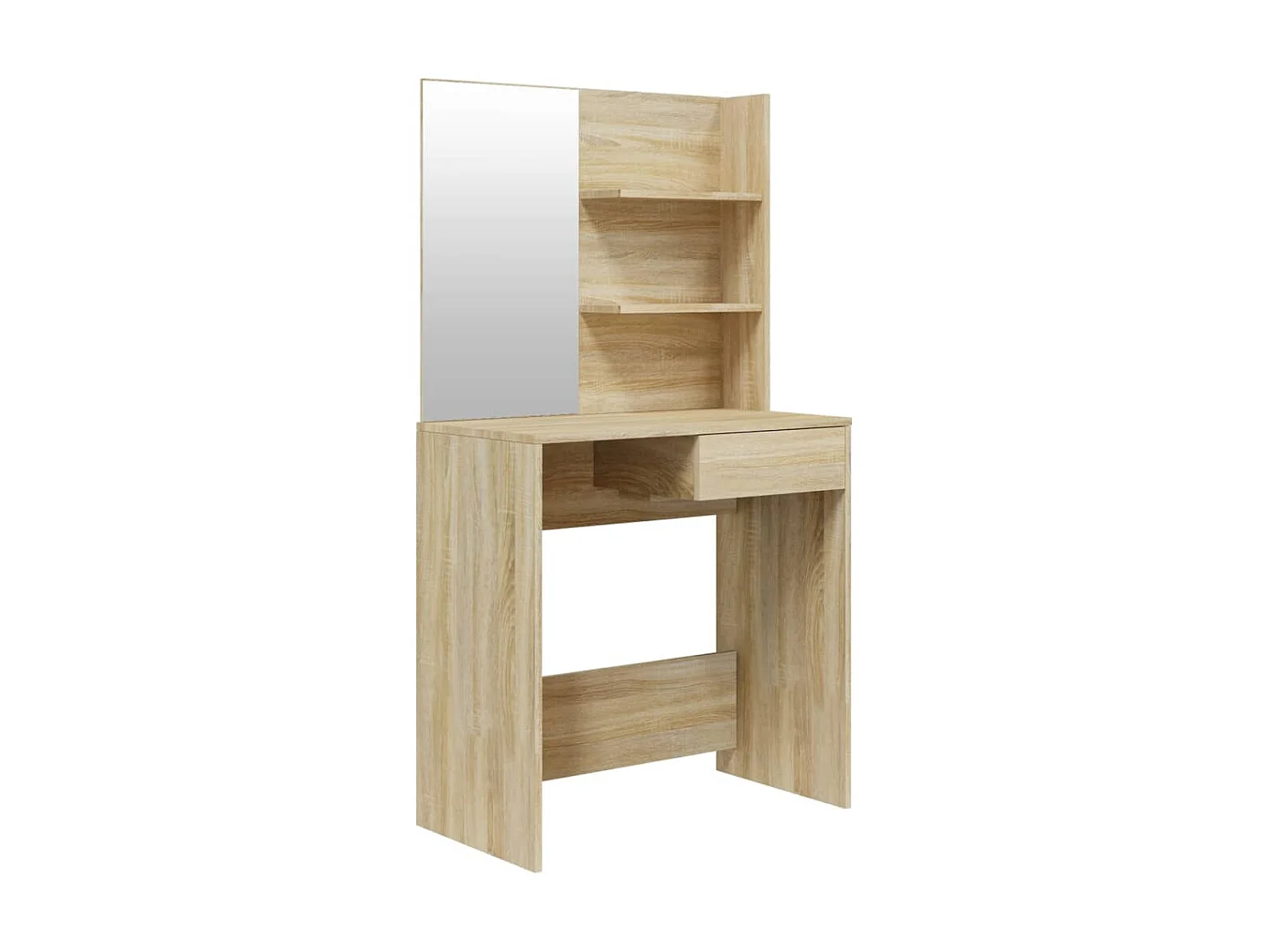 Coiffeuse avec miroir Chêne sonoma 74,5x40x141
