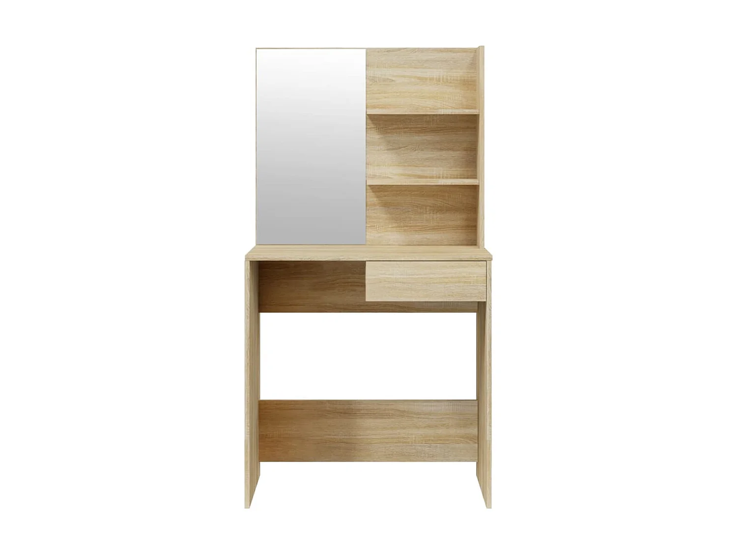 Coiffeuse avec miroir Chêne sonoma 74,5x40x141