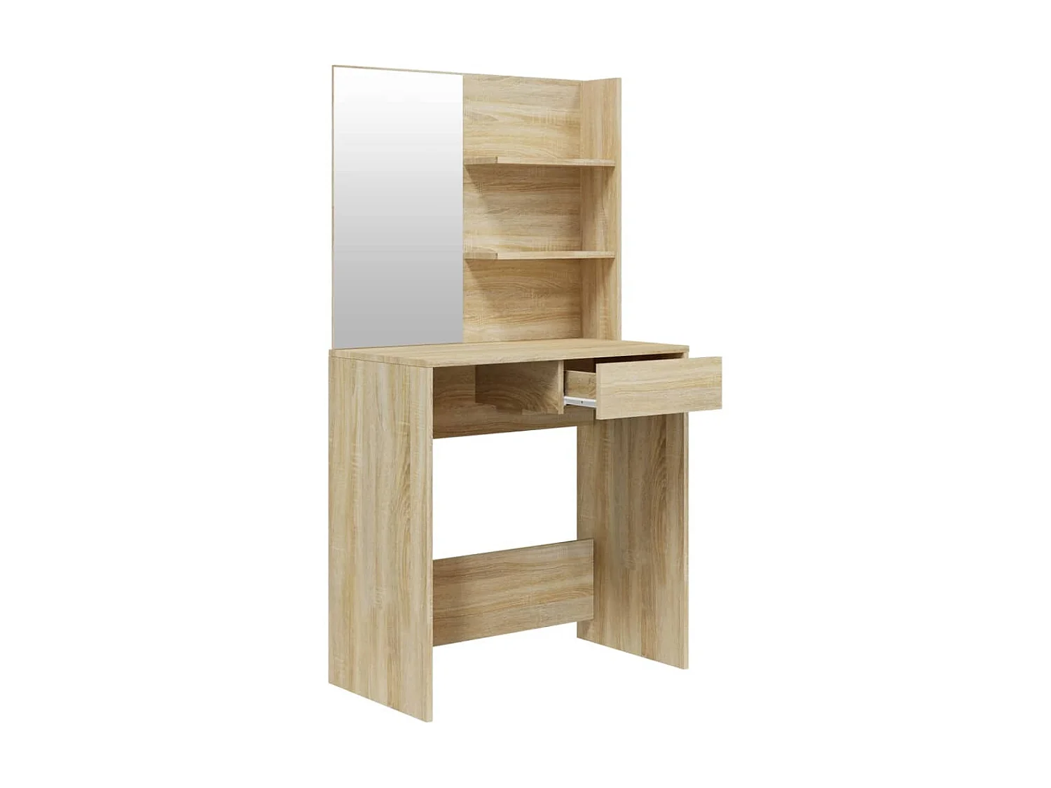 Coiffeuse avec miroir Chêne sonoma 74,5x40x141