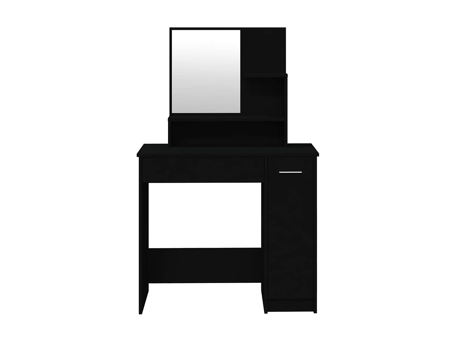 Ensemble de coiffeuse noir 86,5x35x136