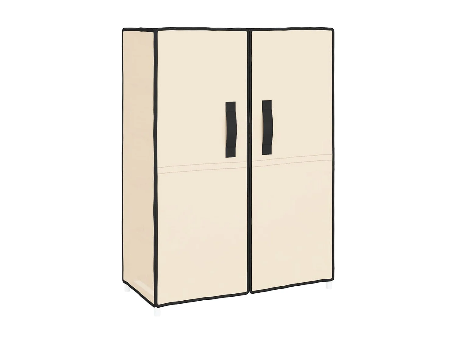 Armoire à chaussures Crème 60x28x90 Tissu