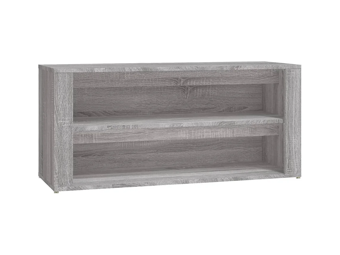 Étagère à chaussures Sonoma gris 100x35x45 Bois d'ingénierie