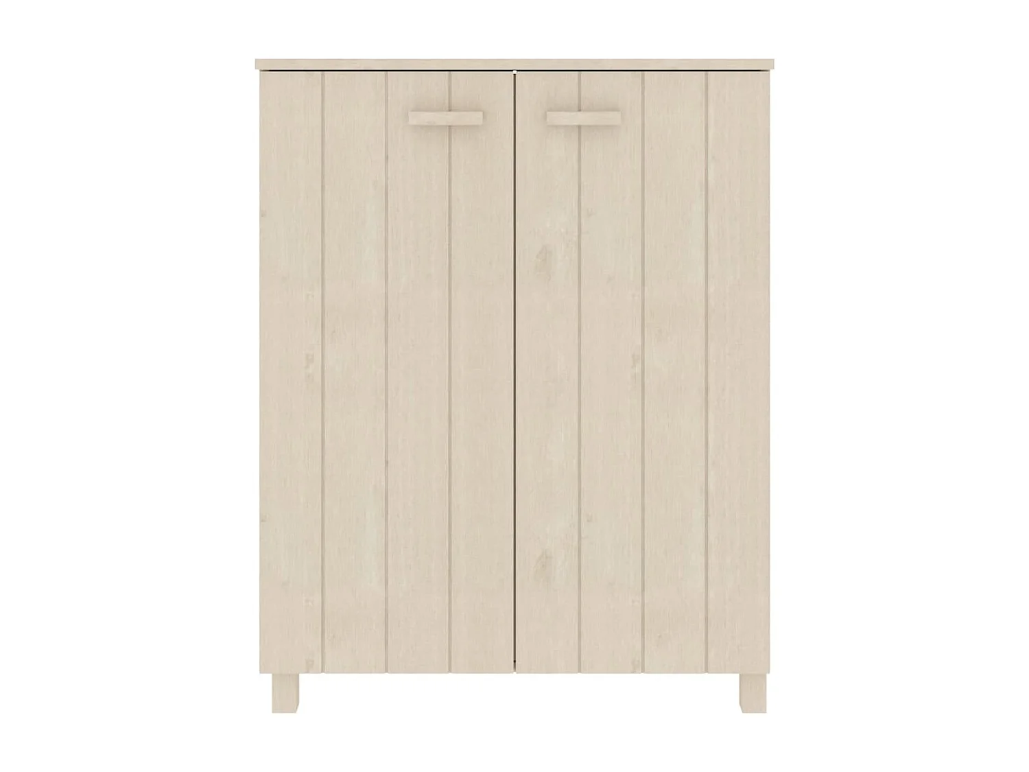 Armoire à chaussures HAMAR Marron miel 85x40x108 Pin massif