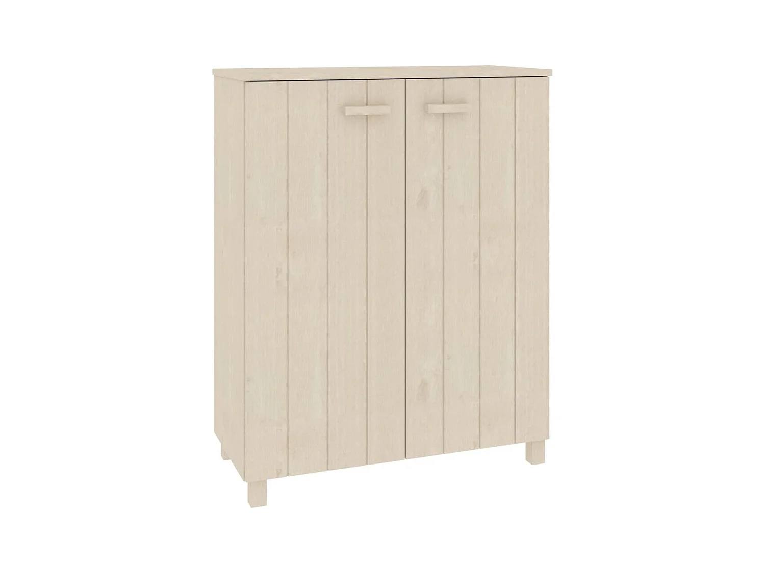 Armoire à chaussures HAMAR Marron miel 85x40x108 Pin massif