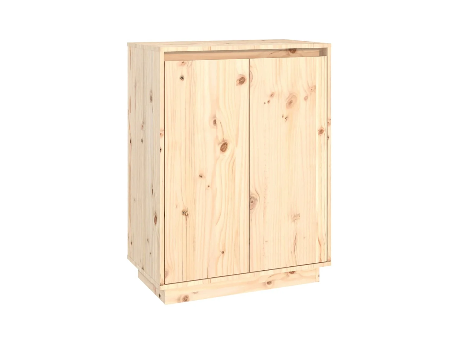Armoire à chaussures 60x35x80 Bois de pin massif Kirane