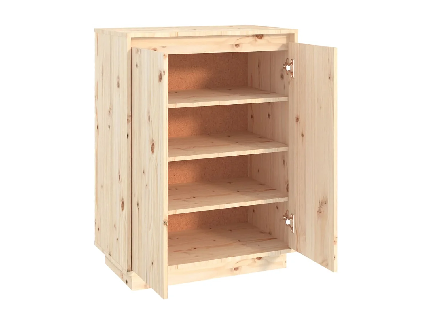 Armoire à chaussures 60x35x80 Bois de pin massif Kirane