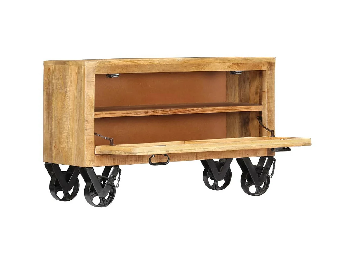 Armoire à chaussures 86x35x55 Bois de manguier solide