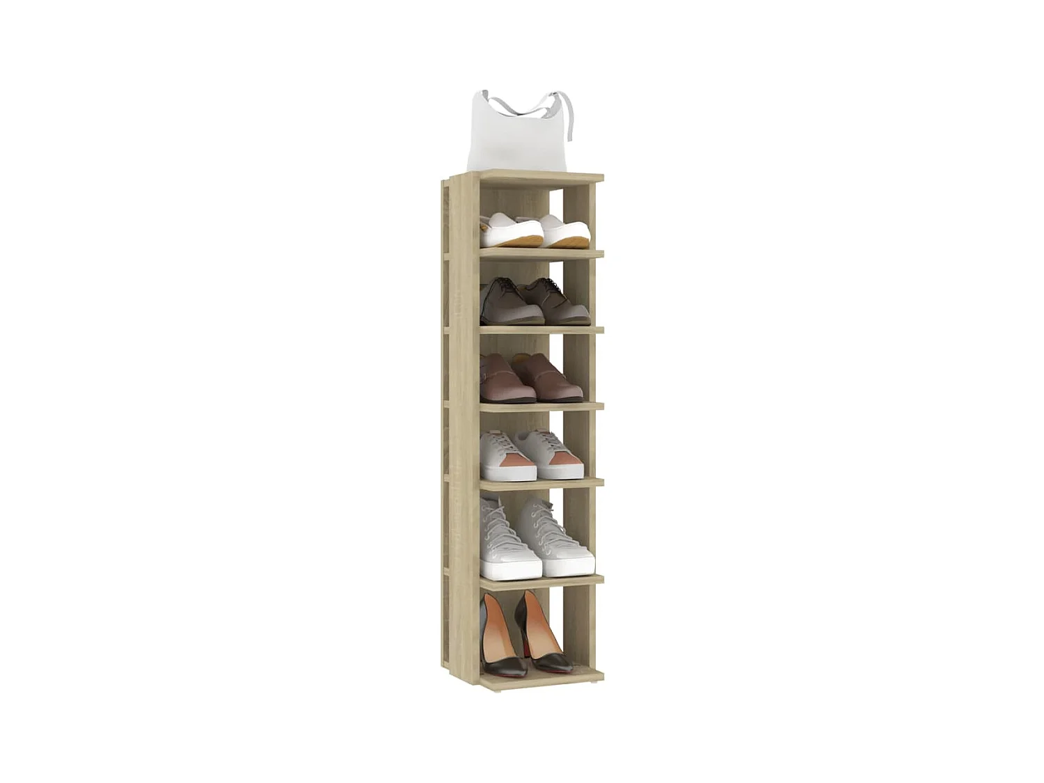 Armoire à chaussures Chêne Sonoma 25x27x102