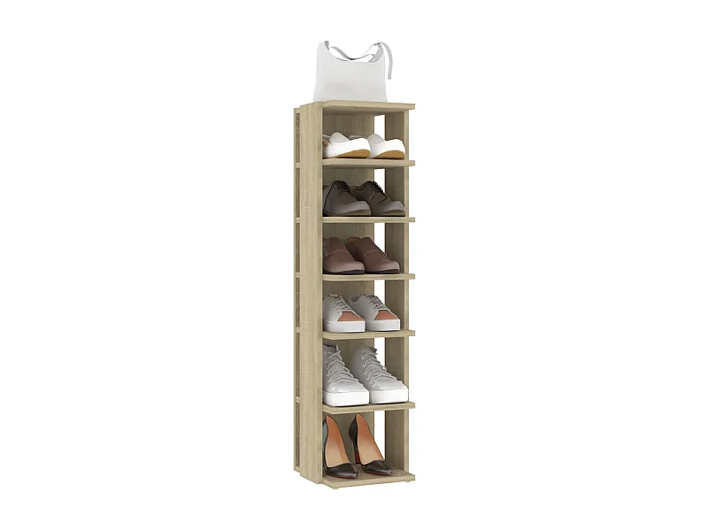 Armoire à chaussures Chêne Sonoma 25x27x102