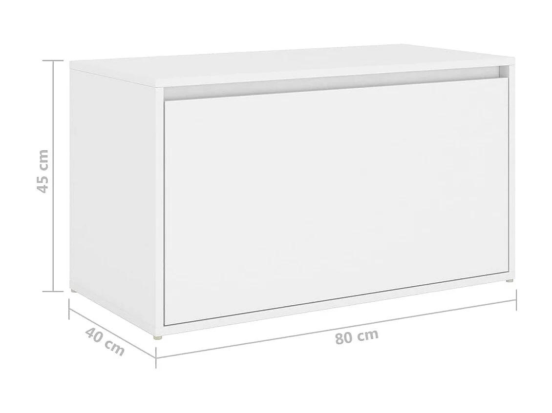 Banc d'entrée 80x40x45 Blanc