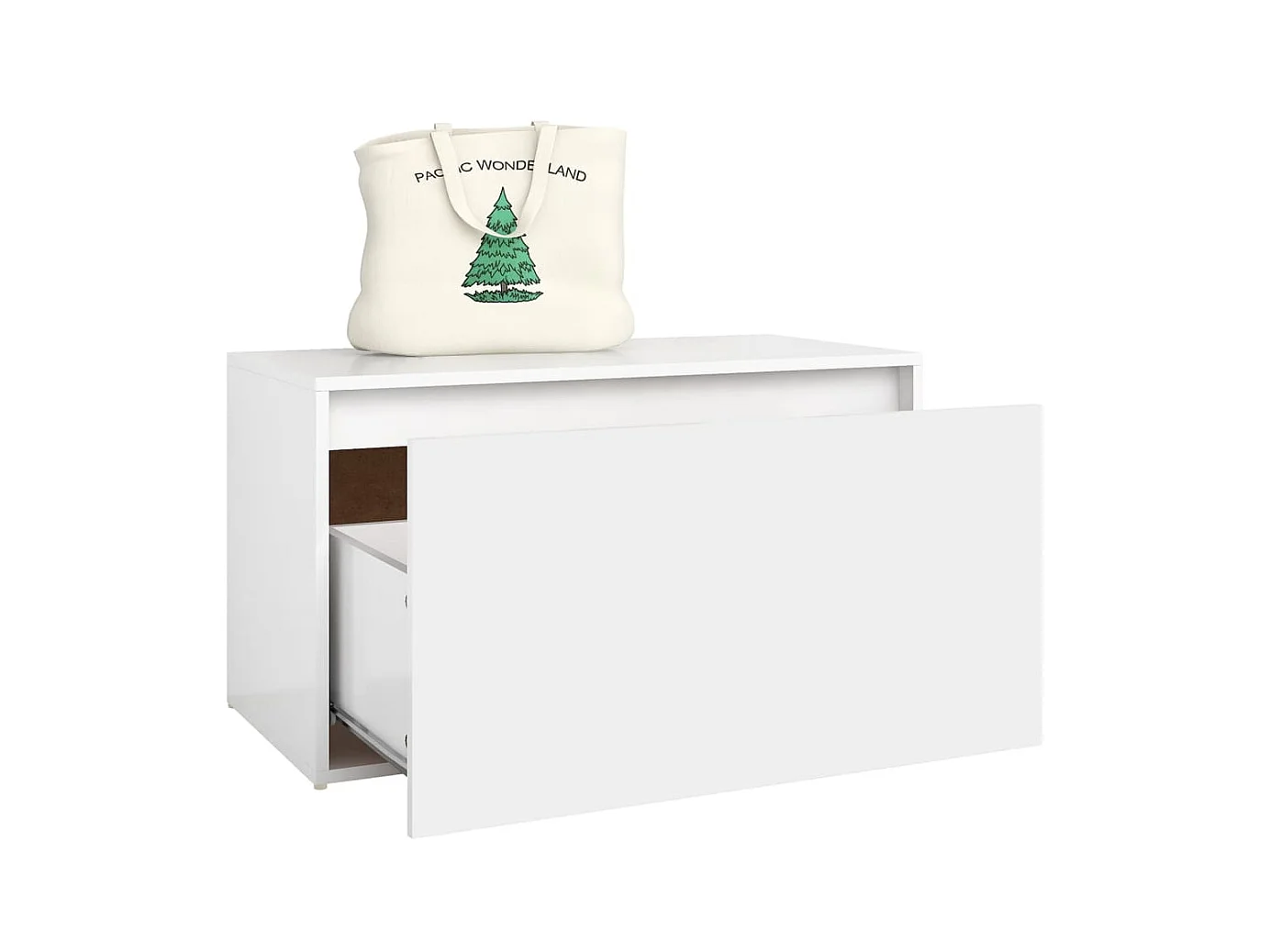 Banc d'entrée 80x40x45 Blanc