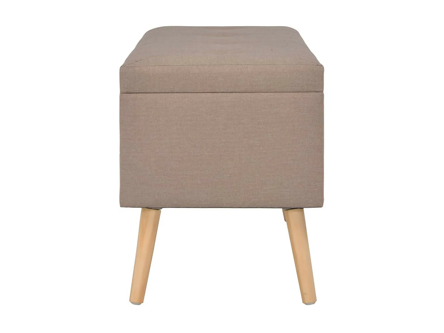 Tabourets de rangement 3 pcs Marron Tissu