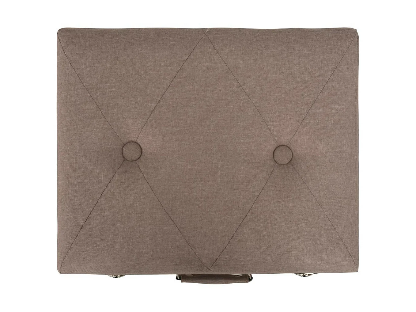 Tabourets de rangement 3 pcs Marron Tissu