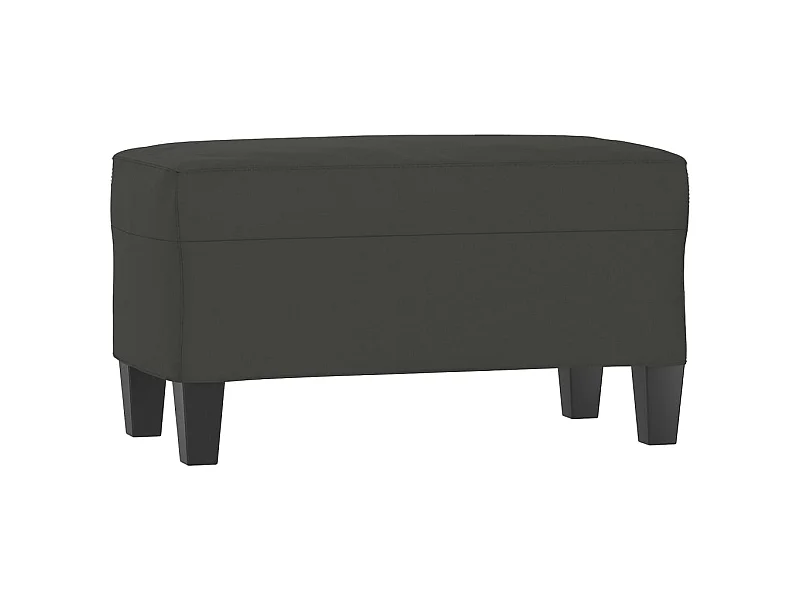 Banc Gris foncé 70x35x41 Tissu microfibre