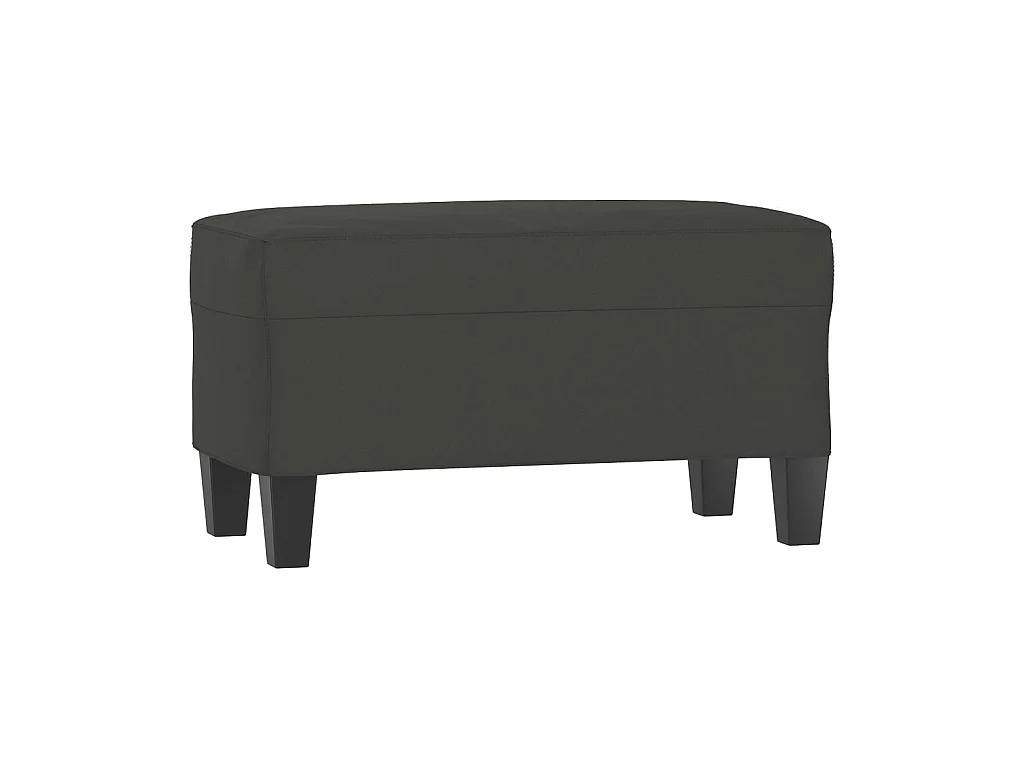 Banc Gris foncé 70x35x41 Tissu microfibre