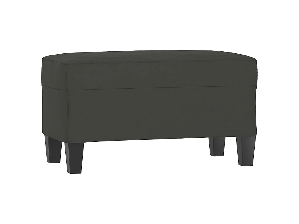 Banc Gris foncé 70x35x41 Tissu microfibre