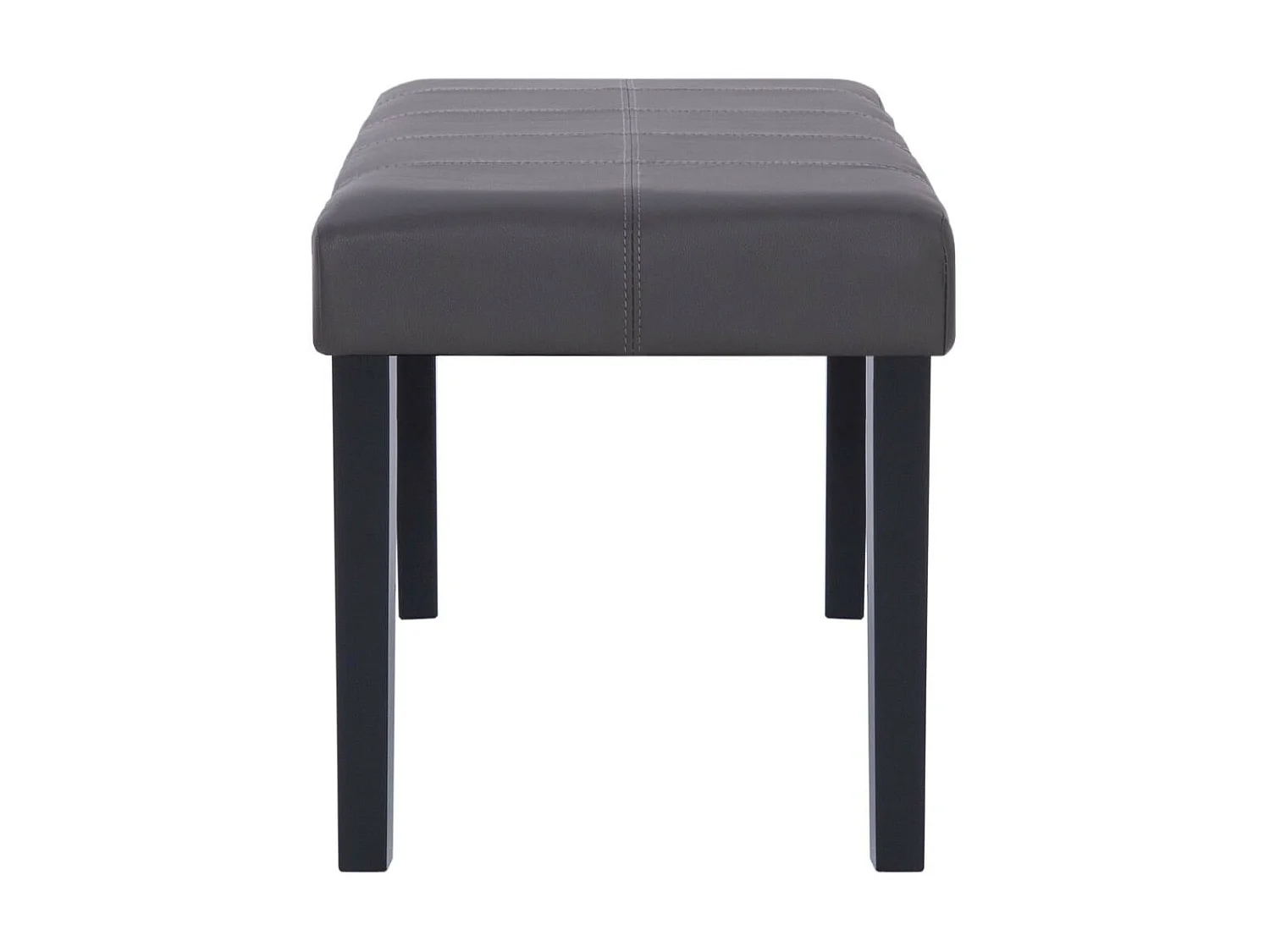 Banc 106cm Gris Similicuir Rozy