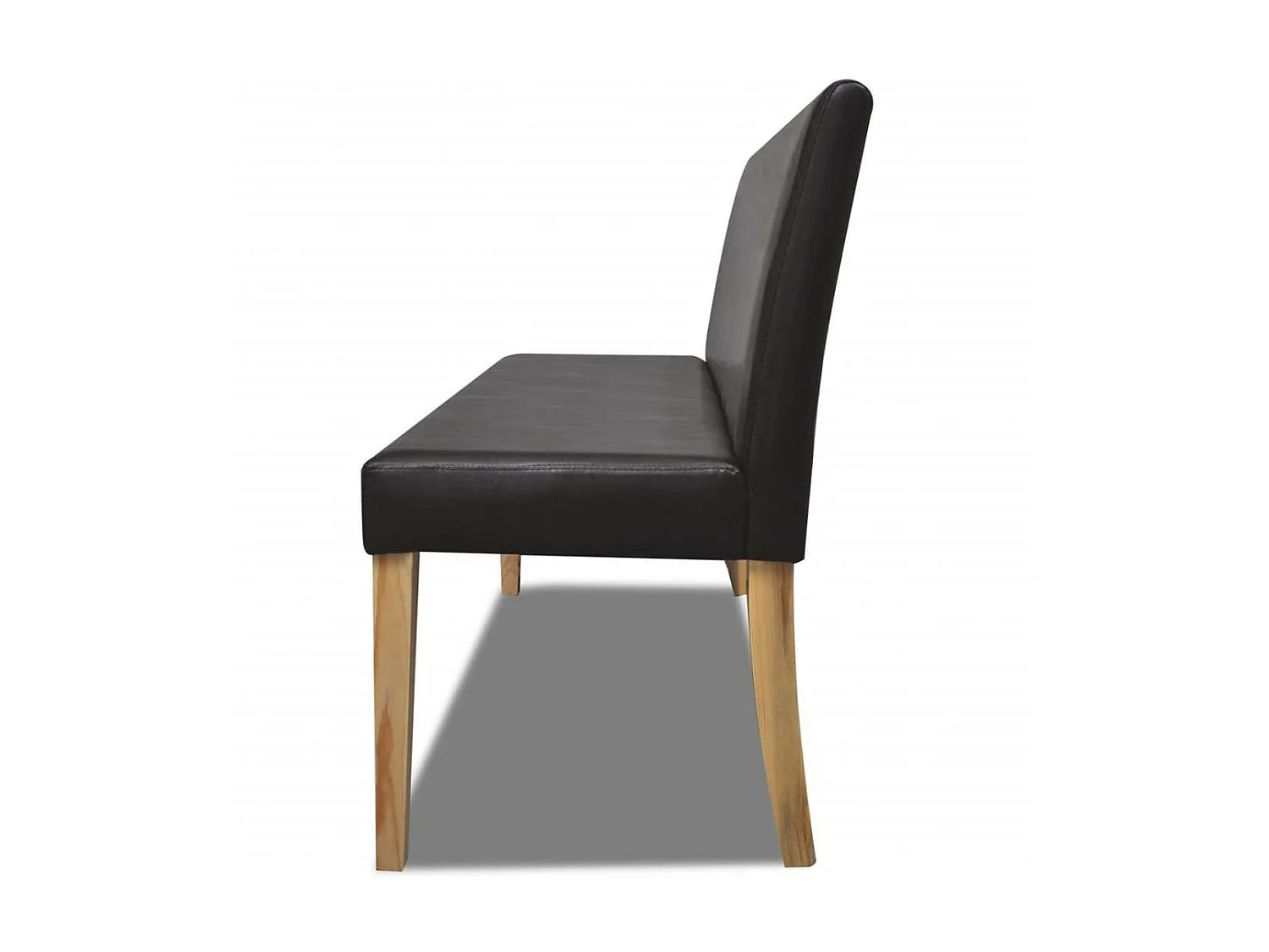 Banc 139,5cm Marron foncé Similicuir