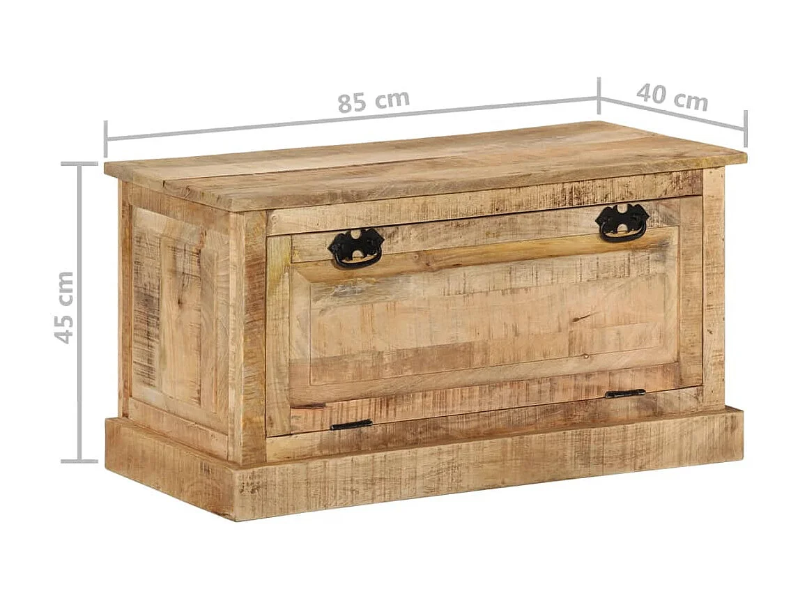 Banc de rangement de chaussures 85x40x45 Bois de manguier