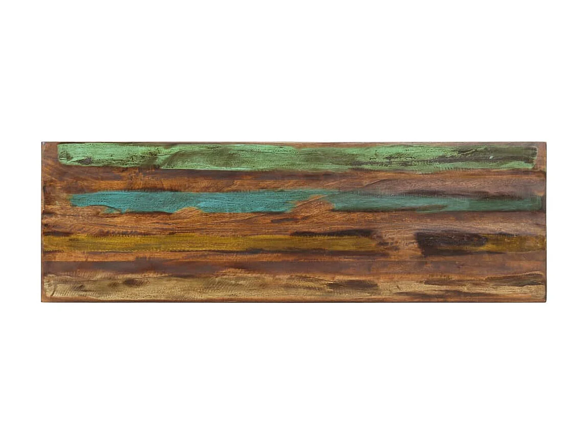 Banc 110cm Bois de récupération solide et acier