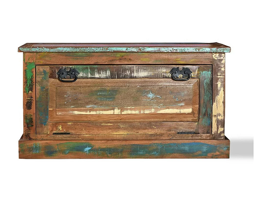 Banc de rangement de chaussures Bois de récupération