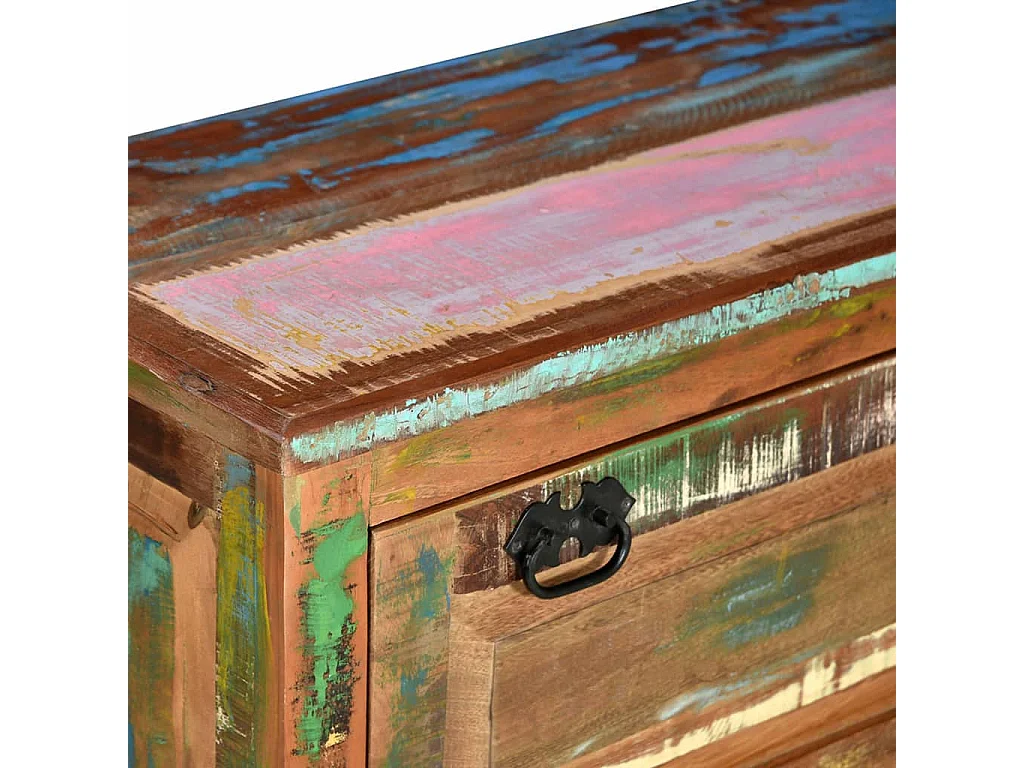 Banc de rangement de chaussures Bois de récupération