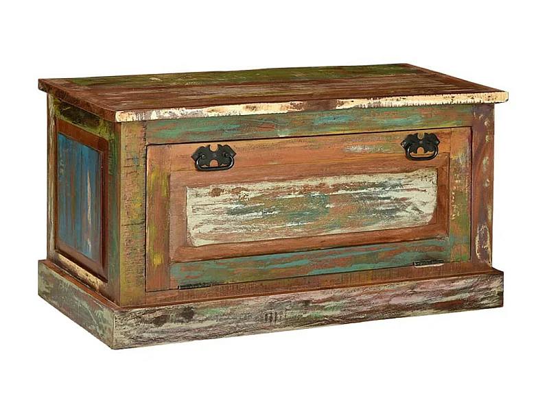 Banc de rangement de chaussures Bois de récupération