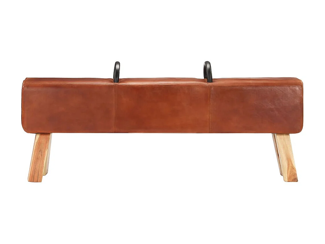 Banc cheval d'arçon vintage Cuir véritable de chèvre