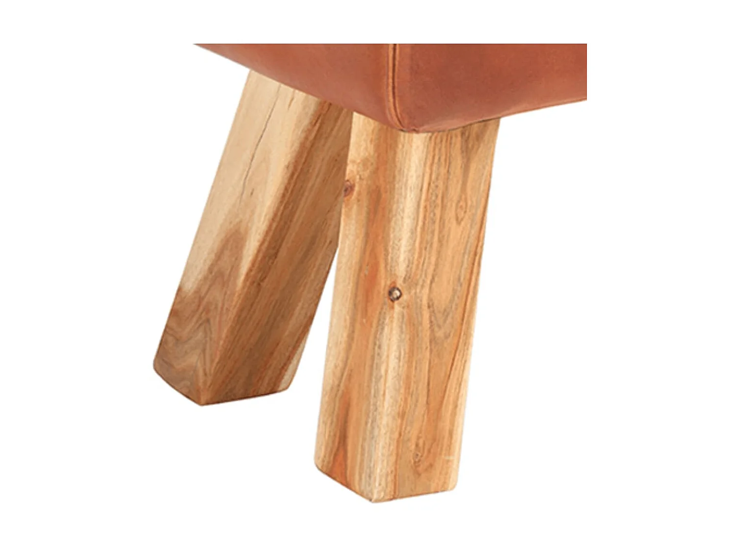 Banc cheval d'arçon vintage Cuir véritable de chèvre