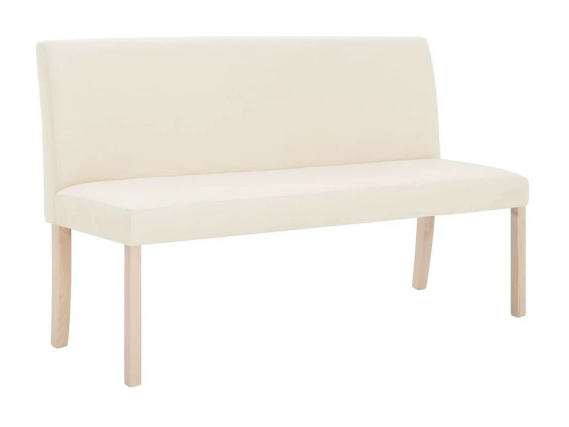 Banc 139,5cm Crème Polyester Riza