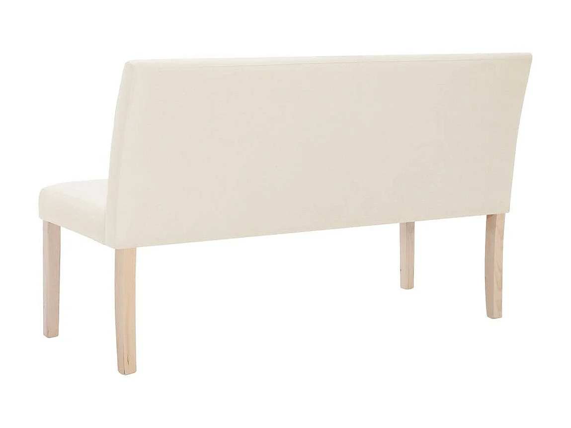 Banc 139,5cm Crème Polyester Riza