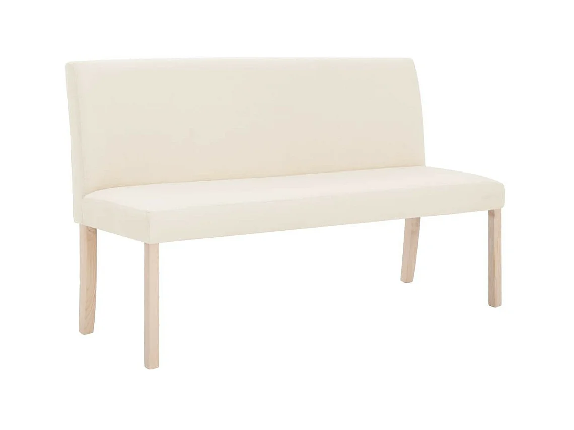 Banc 139,5cm Crème Polyester Riza