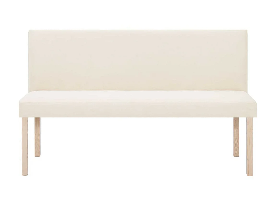 Banc 139,5cm Crème Polyester Riza