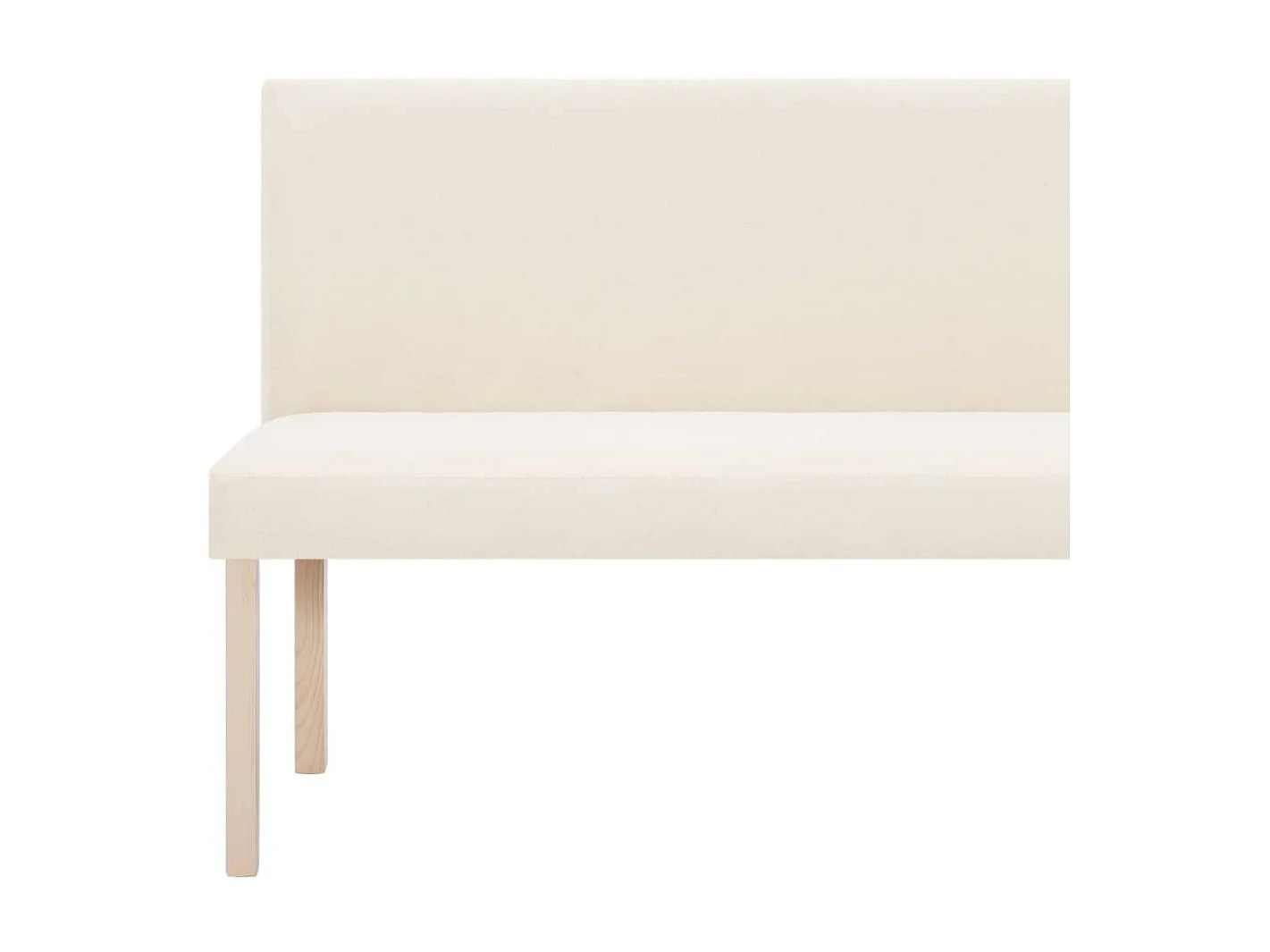 Banc 139,5cm Crème Polyester Riza