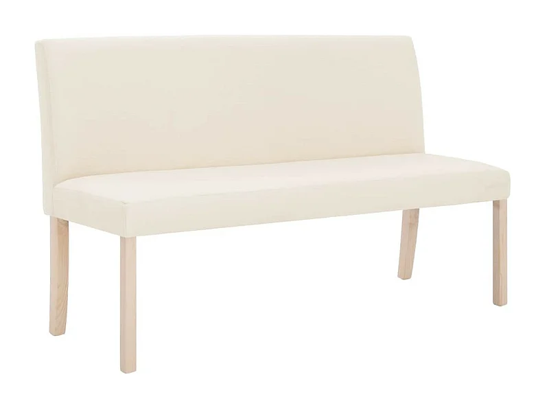 Banc 139,5cm Crème Polyester Riza