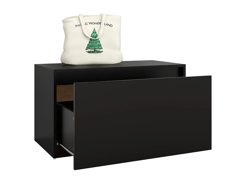 Banc d'entrée 80x40x45 Noir