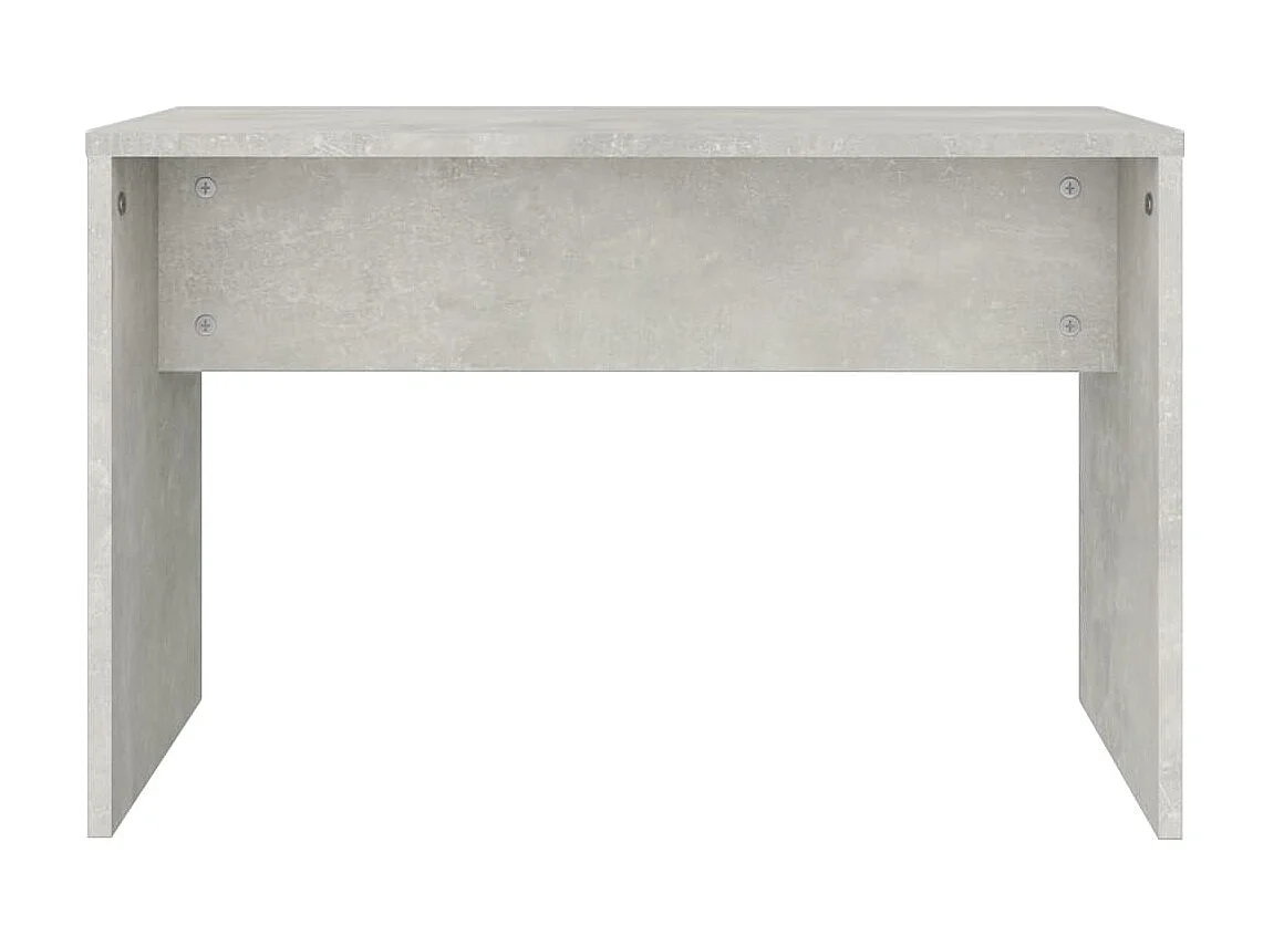 Tabouret de toilette Gris béton 70x35x45 Bois d'ingénierie
