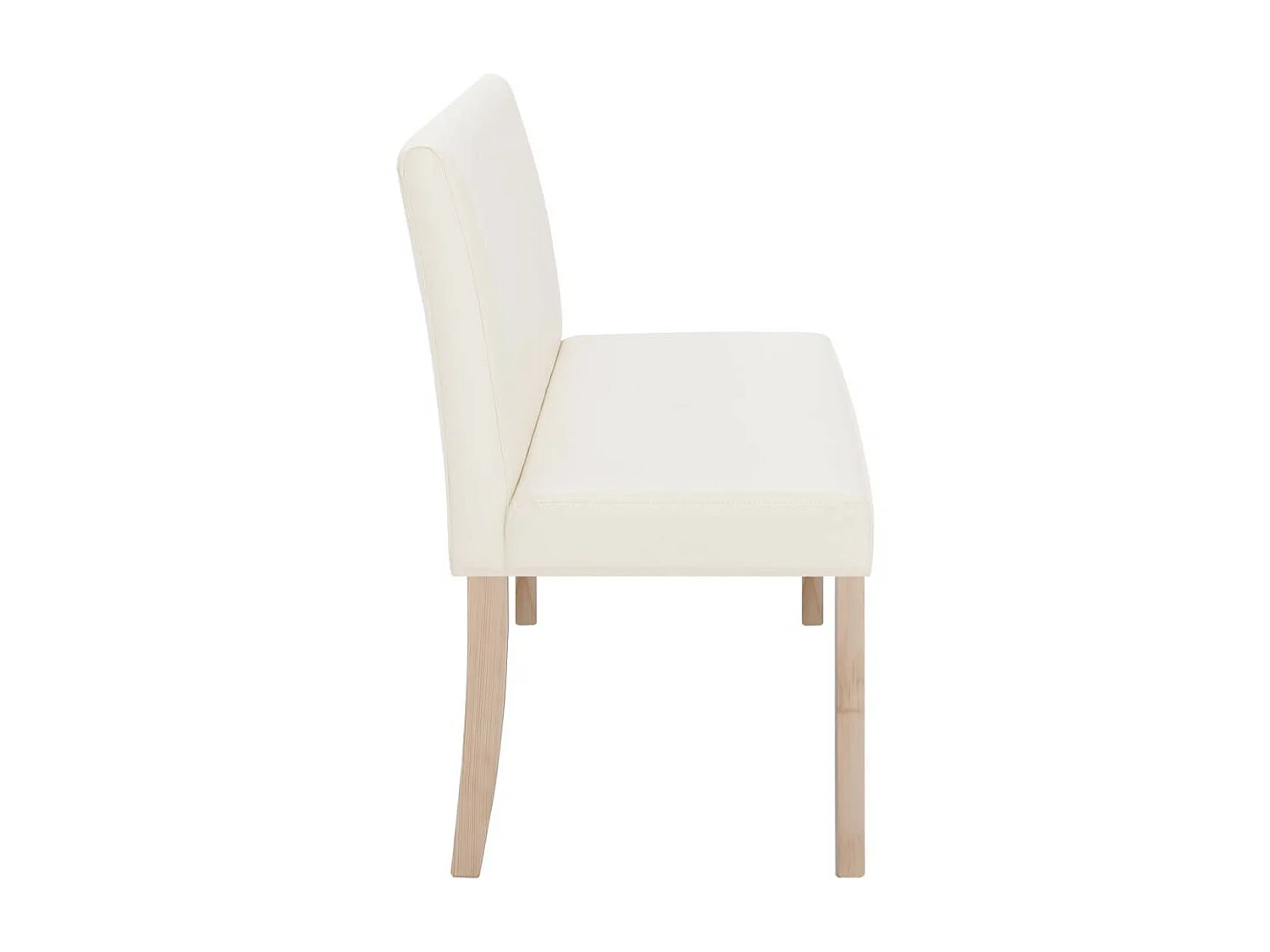 Banc 139,5cm Crème Similicuir Riza