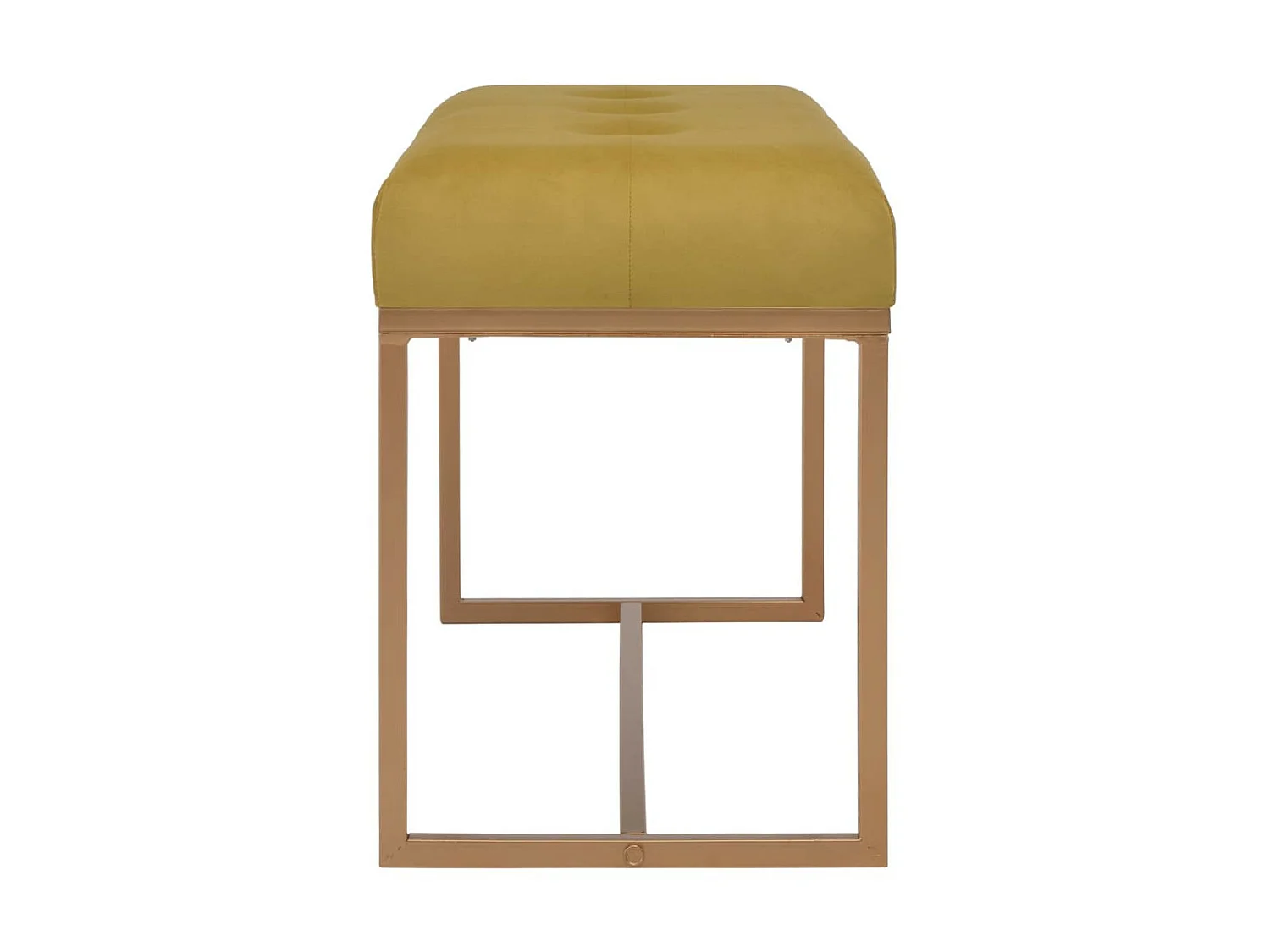 Banc 80cm Moutarde Velours