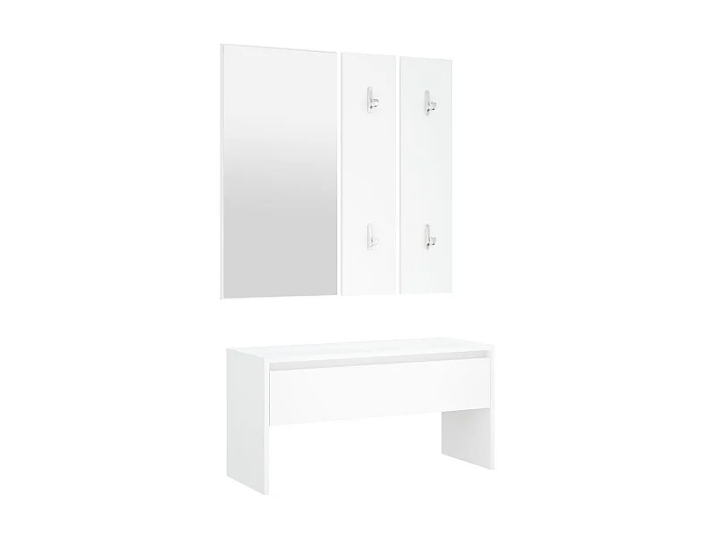 Ensemble de meubles de couloir Blanc Bois d'ingénierie