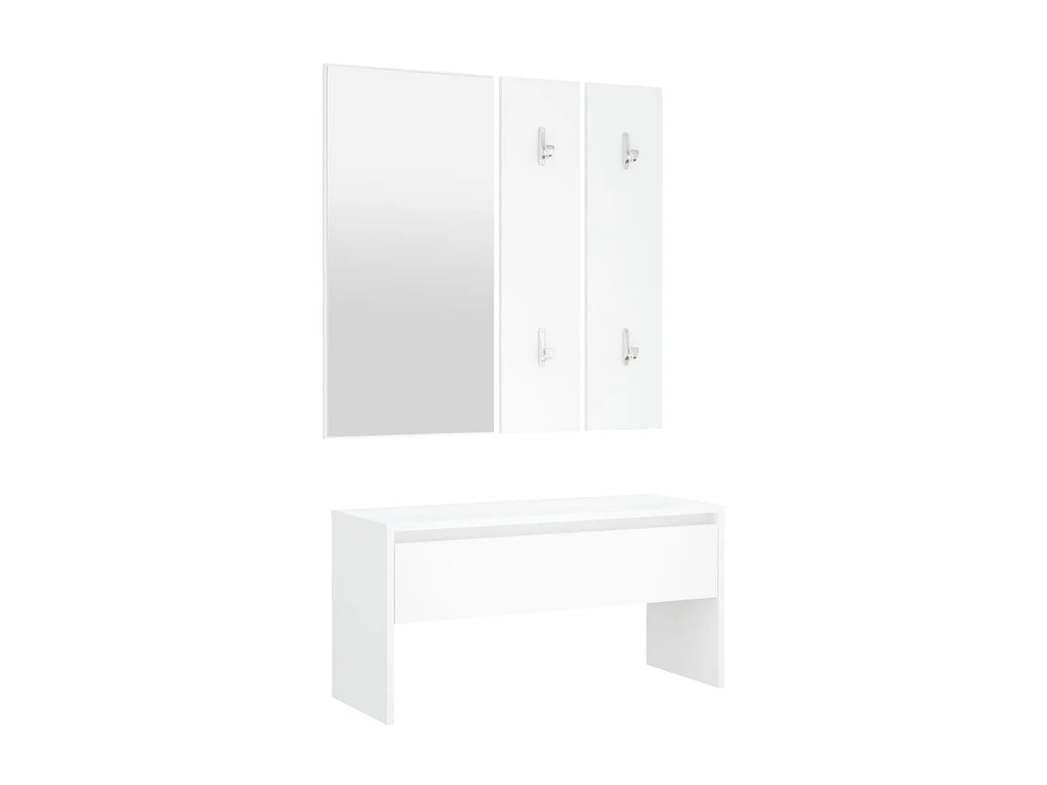 Ensemble de meubles de couloir Blanc Bois d'ingénierie
