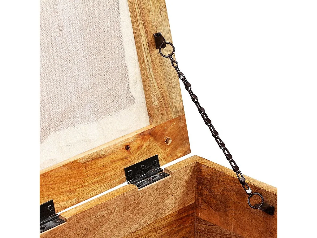 Banc de rangement Bois massif recyclé 80 x 40x40